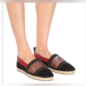 FENDI Colibri Mesh FF Espadrilles sz 37